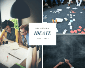 design thinking brainstorm ideate