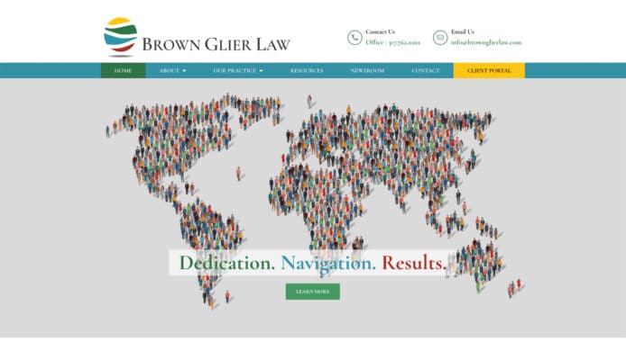 Immigration Attorney Homepage Website Design