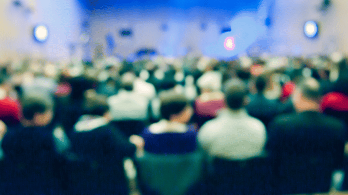 people at a conference
